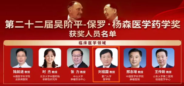 喜讯！我院刘祖国教授获第22届获吴阶平-保罗·杨森医学药学奖1.png